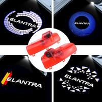 Projecteur Porte Hyundai Elantra 2008-2015, Lumière de Bienvenue LED, Lot de 2, 7 Motifs