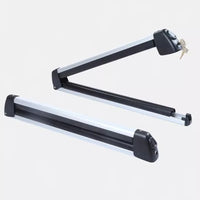 Porte-Skis de Toit Aluminium Coulissant Verrouillable