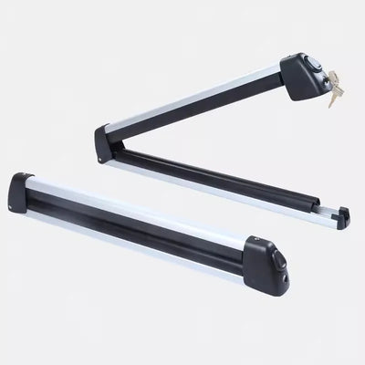 Porte-Skis de Toit Aluminium Coulissant Verrouillable