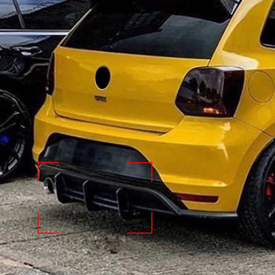 Diffuseur Arrière Volkswagen Polo MK5 GTI 6R 6C 2010-2018