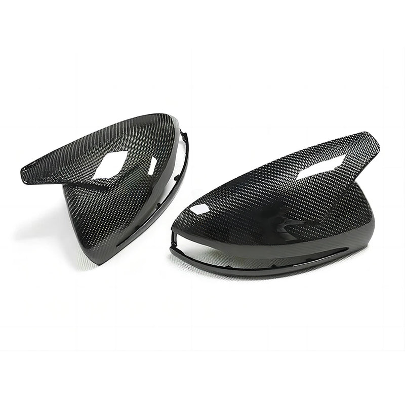 Coque de Rétroviseur Mercedes GLC X253, EQA, EQB X243, EQC N293 en Carbone Véritable de Remplacement, Sec, Forgé ou Liseré Rouge