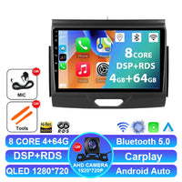 Autoradio Android 15 Ford Everest et Ranger 2015-2018 CarPlay Sans Fil GPS 4G