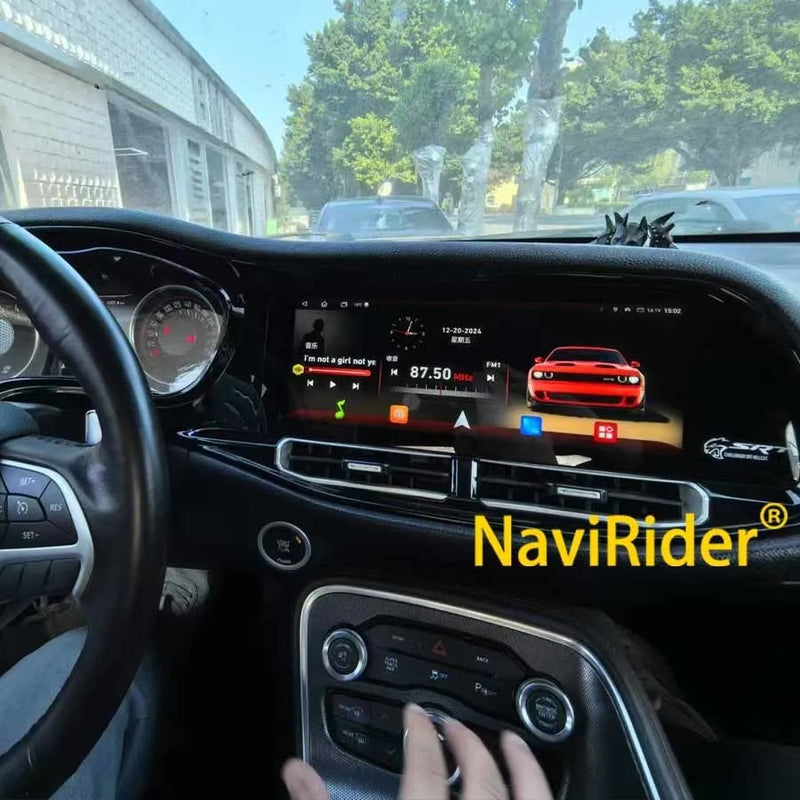 Autoradio Android 13 Écran QLED Dodge Challenger SRT Hellcat 2010-2023 CarPlay Sans Fil GPS 4G