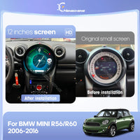 Autoradio Android CarPlay MINI Cooper R56 R60 2006-2016 — vue d'ensemble