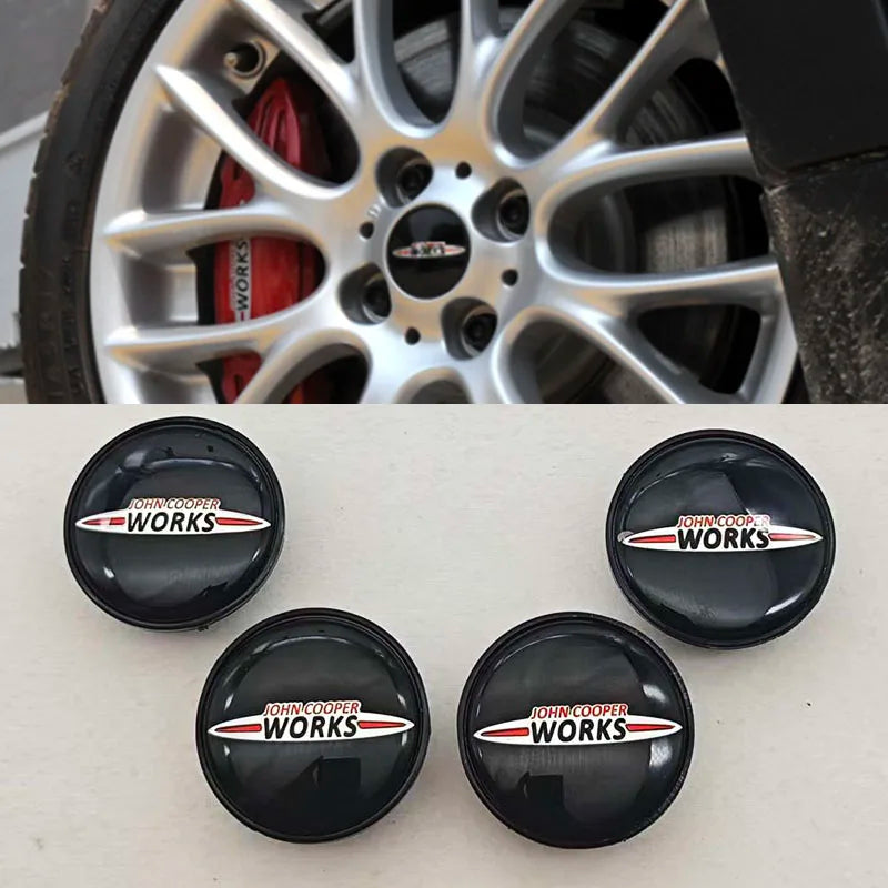 Cache-Moyeu Mini Cooper S John Cooper Works JCW One R50 R52 R53 R55 à R61 54 mm Lot de 4