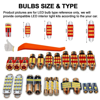 Ampoules LED Intérieur Kia Ray Kit 10 Pièces