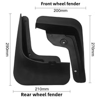 Garde-Boue Hyundai Tucson NX4 2021-2023 Jeu de 4 Bavettes Avant et Arrière en Plastique Souple