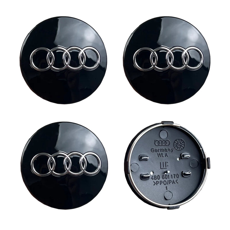Cache-Moyeux Audi A3 A4 A6 60mm 61mm 68mm 69mm — détail du support