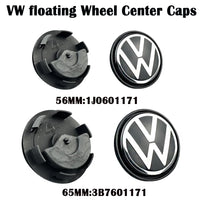 Cache-Moyeux Volkswagen Golf Jetta Passat CC 56mm 65mm — gros plan