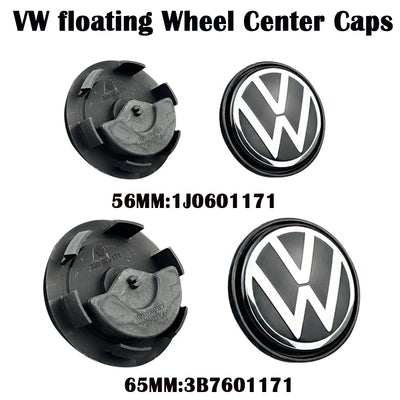 Cache-Moyeux Volkswagen Golf Jetta Passat CC 56mm 65mm