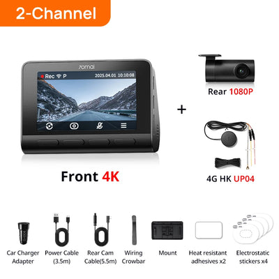 Dashcam 70mai A810S 4K Wi-Fi 6 GPS ADAS