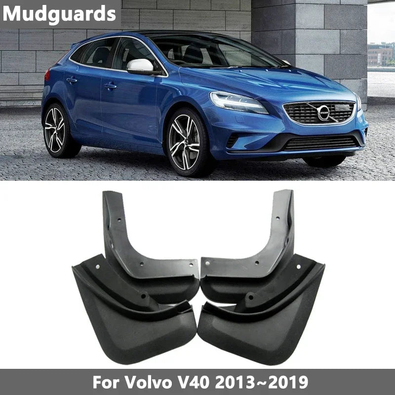 Garde-Boue Volvo V40 2013-2019 Bavettes 4 Pièces