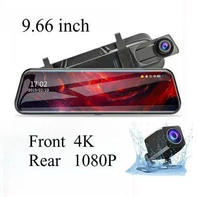Dashcam Miroir 4 Canaux Écran Tactile ADAS BSD