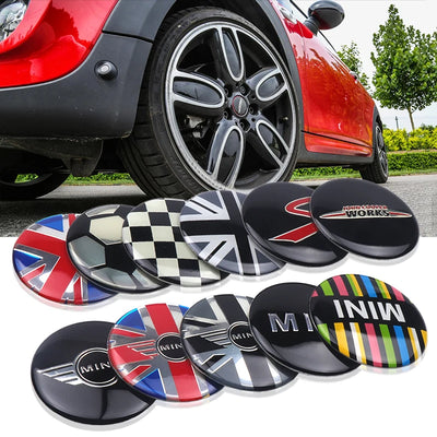 Cache-Moyeu Mini Cooper JCW 52 mm Autocollant 4 Pièces