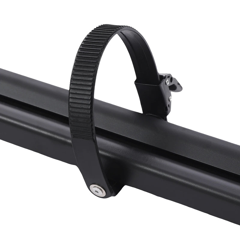 Porte-Vélo de Toit Pliable avec Support Vertical et Double Verrouillage Réglable de 75 à 98 cm pour SUV et Monospaces