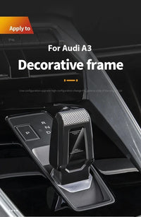 Pommeau de Vitesse Audi A3 8Y Sélecteur Style Sport Noir et Argent, Boîte Automatique 2020+