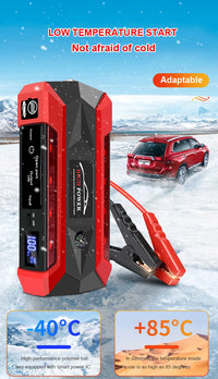 Booster de Batterie Voiture 12V Portable avec Lampe LED et Ports USB
