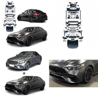 Kit Carrosserie Complet Mercedes Classe C W205 2015-2021 Transformation Style W206 C63 AMG avec Pare-Chocs