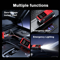 Booster de Batterie Voiture 1800A 12V avec Compresseur Intégré