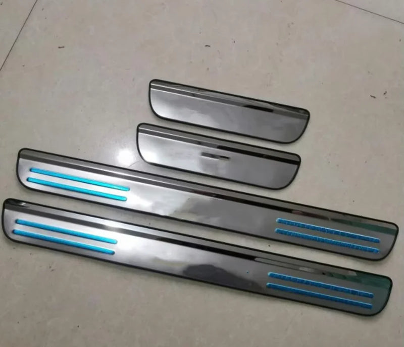 Seuils de Porte Inox Honda Civic 2016-2019 Plaques de Bienvenue Anti-Rayures Lot de 4