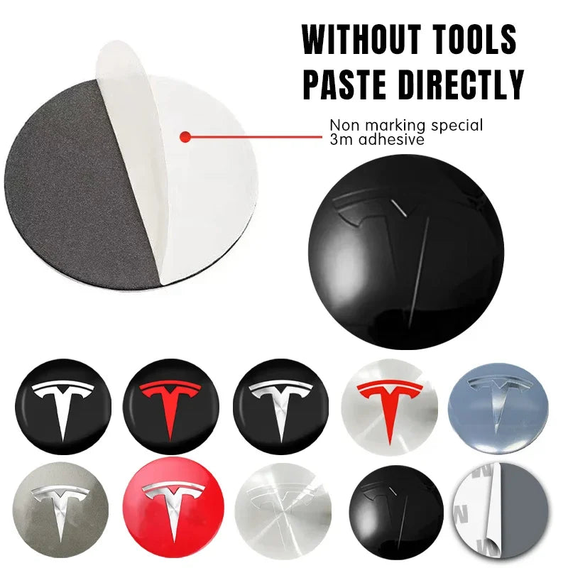 Cache-Moyeux Tesla Model 3 Y S X 56mm Logo