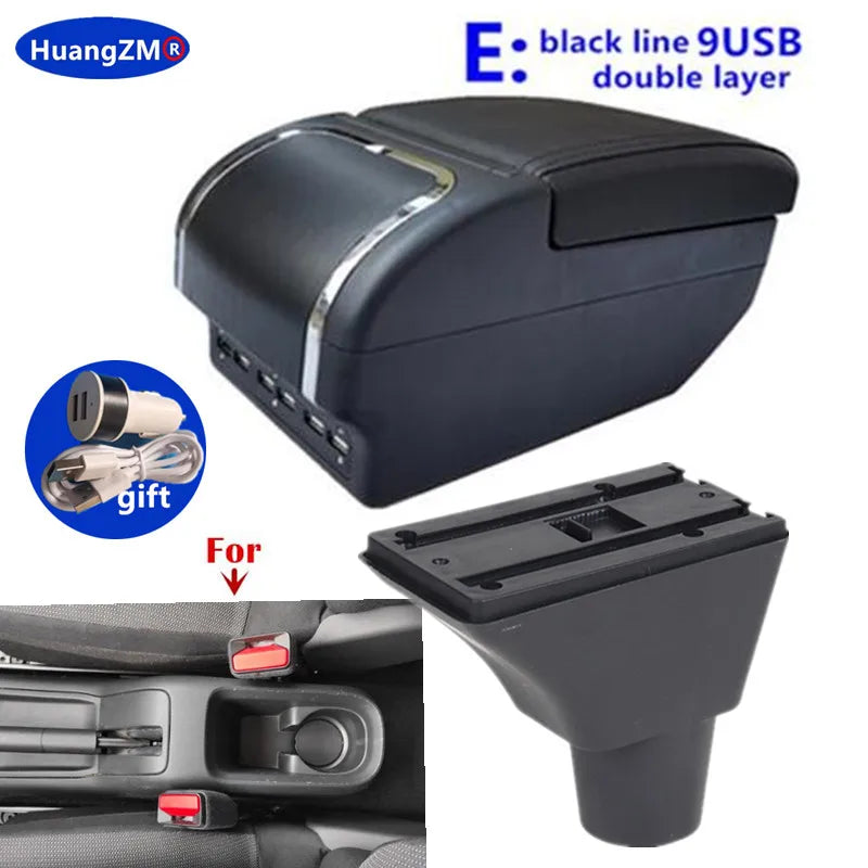 Accoudoir Central Citroën C3 C4 Coulissant 4 ou 9 USB Double Rangement