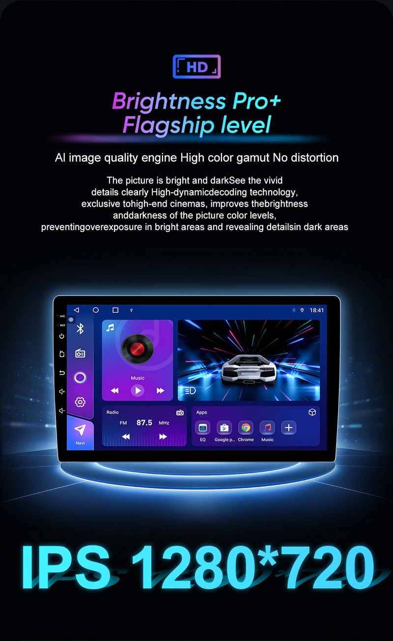 Autoradio Android Dodge Charger 2011-2014 Écran QLED 9 pouces CarPlay GPS Navigation