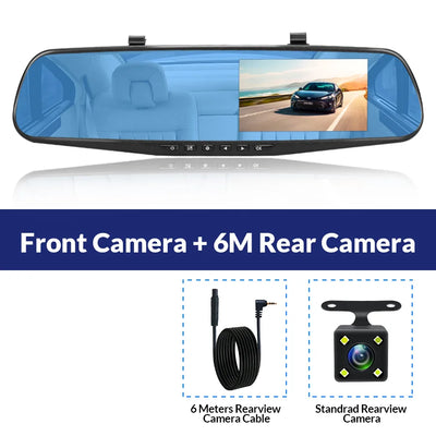 Dashcam Acceo Double Caméra 4,3 Pouces IPS