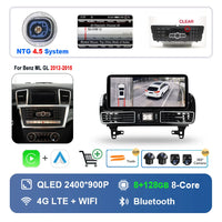 Autoradio Android 16 Mercedes ML GL GLE GLS W166 X166 2012-2019 Écran 12,3 pouces CarPlay NTG