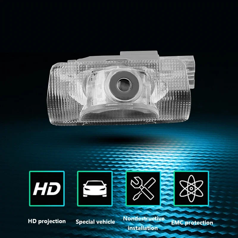 Projecteur de Porte LED Toyota Camry 2006 à Aujourd'hui Logo Lumineux Lumière de Bienvenue Lentille Verre 2 ou 4 Pièces