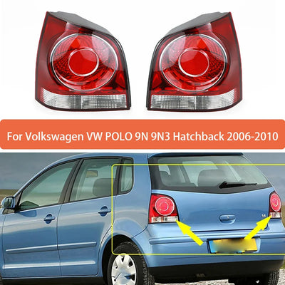 Feux Arrière VW Polo 9N 9N3 Hatchback 2006-2010 Noir Rouge