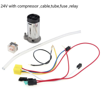 Klaxon à Air Compresseur 12V 24V Universel Voiture
