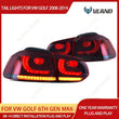 Feux Arrière LED Séquentiel Ambre Volkswagen Golf 6 2008-2014