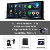 Dashcam K60 Pro 11 Pouces Android 14 CarPlay