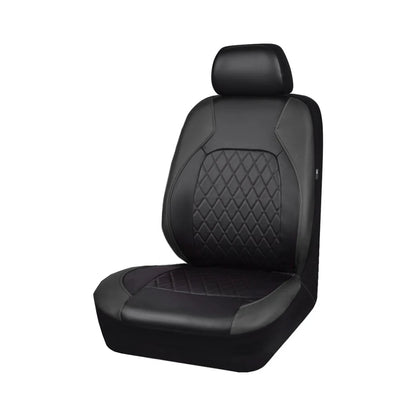 Housse de Siège Voiture Cuir PU Universelle Noire