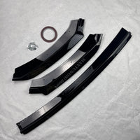 Lame Avant Splitter Seat Leon 5F MK3 MK3.5 2012-2019 Style Maxton 3 Pièces Noir Brillant