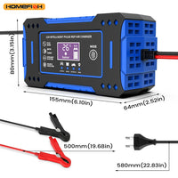 Chargeur de Batterie Voiture 12V 6A Intelligent à Impulsions