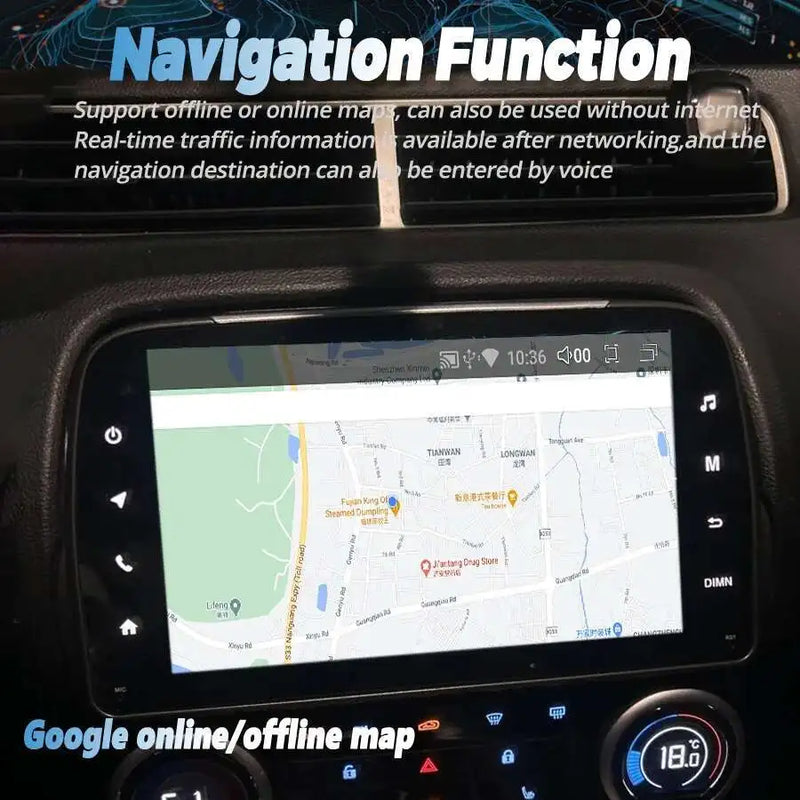 Autoradio Android Chevrolet Camaro 2010-2015 Écran 8 pouces CarPlay Sans Fil GPS 4G