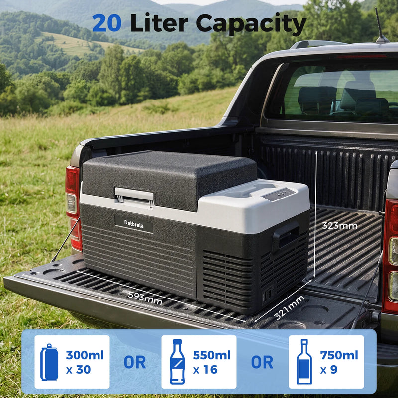 Réfrigérateur de Voiture Patbrela 20 L 40 L 45 L Compresseur 12/24 V avec Contrôle par Application