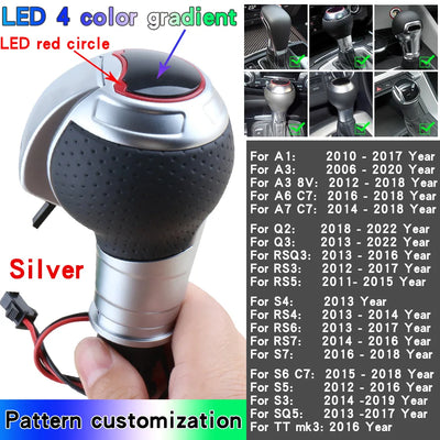 Pommeau de Vitesse LED Audi A3 A6 A7 Q3 RS