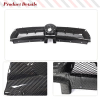 Calandre Avant en Carbone Sec Volkswagen Golf 7 MK7 GTI et Golf R 2014-2017 Noir Brillant