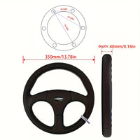 Volant Sport Universel 350 mm 3 Branches PCD 70 mm