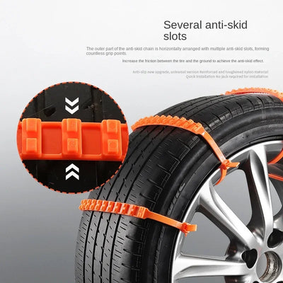 Chaînes à Neige Voiture Colliers Antidérapants Renforcés
