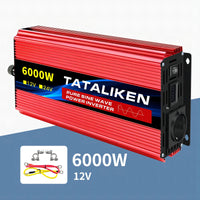 Convertisseur Pur Sinus 12V 24V 220V Voiture 1000 à 8000 W