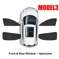 Pare-Soleil Tesla Model 3 Highland Toit Ouvrant, Pare-Brise et Vitres Latérales