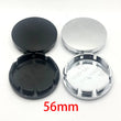 Cache-Moyeux Universels 56mm ABS Noir ou Argent