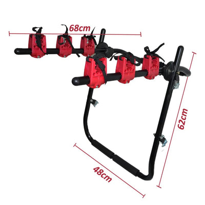 Porte-Vélos de Coffre 3 Vélos Universel 45 kg