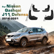 Garde-Boue Nissan Qashqai J11 2014-2021 Jeu de 4 Bavettes Avant et Arrière Anti-Éclaboussures