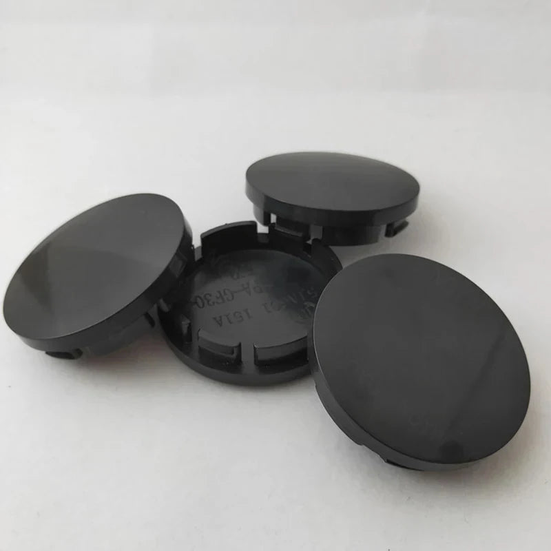Cache-Moyeux Universels 56mm ABS Noir ou Argent — détail de finition