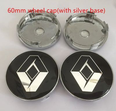 Emblèmes Cache-Moyeux 3D 56mm 60mm 68mm 4 Pièces